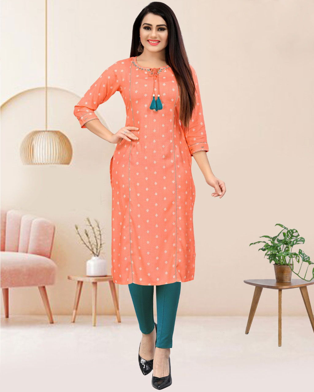 Trendy Printed 101 Regular Wear Cotton Printed Kurtis Catalog
